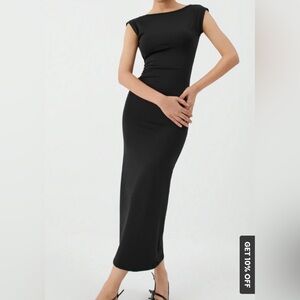 Backless Midi Dress